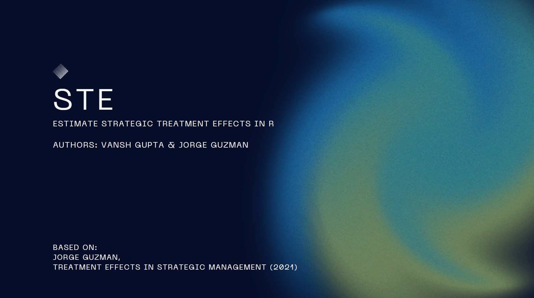 Strategic Treatment Effects R package visualization showing statistical analysis workflow